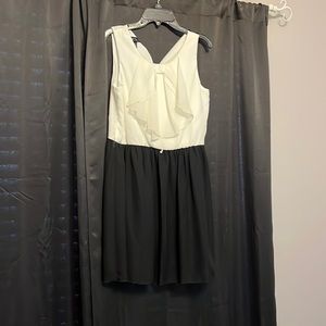 White and black kids formal dress